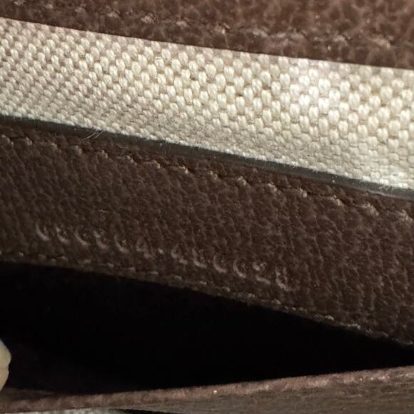 GUCCI 1947 Monogram Jumbo GG Textured Mini Bag Bamboo Top Handle in Camel Auth. - Picture 12 of 16